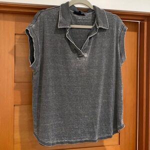 Collared cap sleeve top